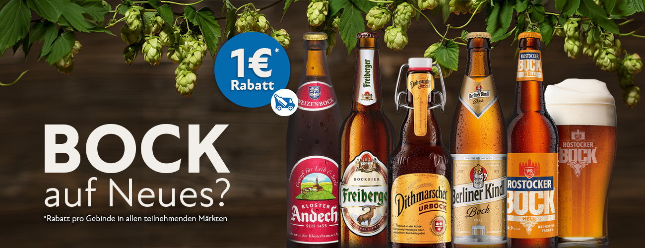 Bockbier Rabattaktion 1 Euro - KW 10 bis 11 in 2026